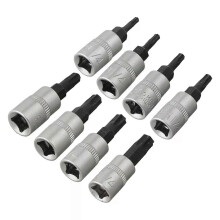 1 kpl Torx-terähylsyt 1/4 tuuman ohjaimen tähtiterä T8/10/15/20/25/27/30/40 ruuvitaltan kärki T15 T20