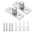 2Pcs Edelstahl Scheunentor Roller Boden Guide Schiebetür Hardware Zubehör Set 1