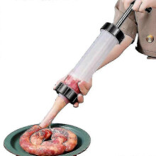 (As show, One size) Manual Sausage Stuffing Machine Homemade Sausage Stuffer Sausage Syringe Sausage Stuffer Gadgets Manual Meat Injector Tools