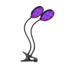 (30W) Full Spectrum LED Grow Light Veg Bloom Plants Dual Head for Garden USB Port