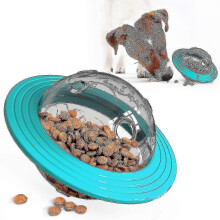 (BLUE, One size) Dog Toys Ball Food Dispenser Iq Puzzle Pet Training Toys For Dogs Pet Ball-food Ball For Dogs