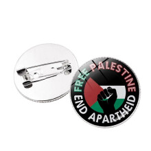 Asusteet Palestiinalainen rintakoru Silmiä hivelevä Ilmainen Pinssimerkki Rauhan puolustava Metalliseoksesta