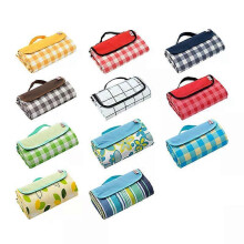 (1pc Yellow)Outdoor Portable Picnic Blanket 3 Size Waterproof Beach Cushion Mat Baby Sleeping Moistureproof Plaid Multiplayer Camping Mat