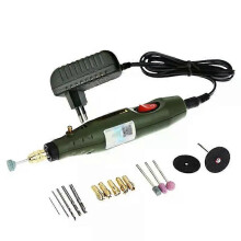 (EU Plug) 1Set Tools Electric Drill Dremel Grinder Engraving Pen Electric Grinder Polisher Rotary Power Tools Mini Drill Kit For Dremel