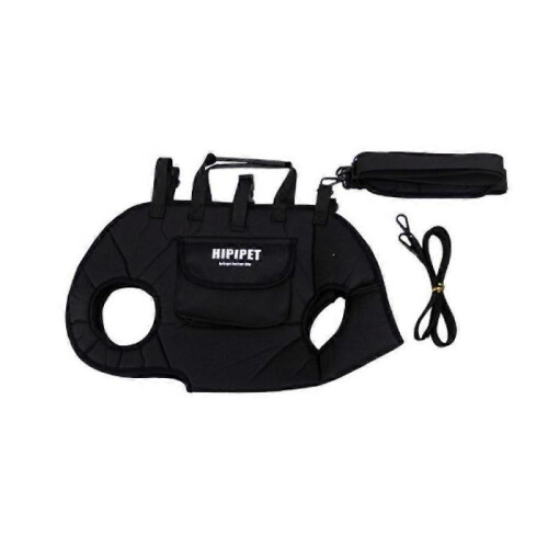 (M, Black) Breathable Multi-Function Pet Carrier Backpack - Adjustable Shoulder Sling