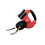 (Red) Illuminated Double Retractable Leash for Two Dogs, 360 Anti-Tangle Swivel Strap 1