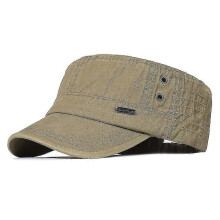(ArmyGreen) Militärmütze aus gewaschener Baumwolle für Herren, Kadetten-Armeemütze, einzigartiges Design,