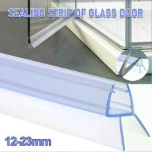 2 stücke 50 cm Transparent PVC Duschwand Dichtung Für 4-6mm Glas Dichtungen Lücken Anti-skid Clip Wind