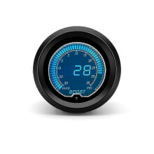 (As show, One size) 52mm Tachometer Rpm Boost Water Temp Oil Temp Oil Pressure Exhaust Temp Gauge Voltmeter Lcd Digital Display 7 Colors Car Gauge