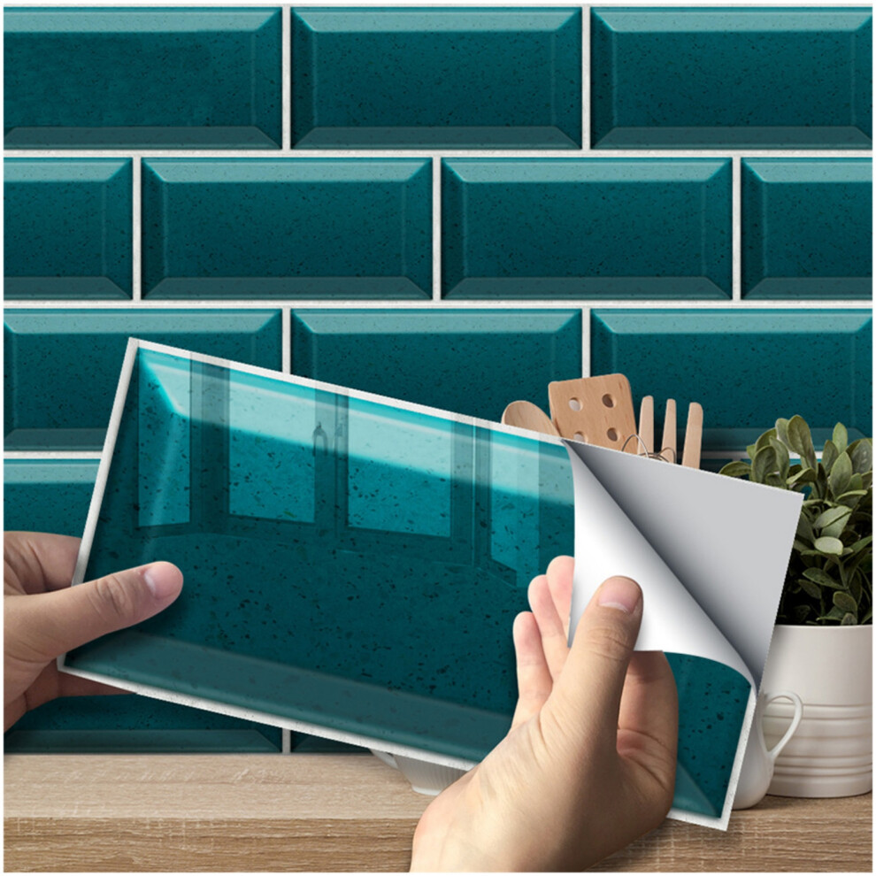 (Ub004, 54Pcs) Terrazzo Effect Wall Sticker For Kitchen Bathroom Wall Decor, Urban Tile Sticker, Peel & Stick Self-Adhesive Splashback Tile Decal 6915070008143