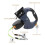 (Black) Illuminated Double Retractable Leash for Two Dogs, 360 Anti-Tangle Swivel Strap 4