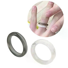 2x Acryl Nette Ringe Set Bunte Ringe Transparent Stapeln Ringe Ästhetischen Lustige Stapelbar Ring für