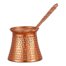 Türkische Kaffeekanne mit verkupferten gehämmerten Punkten Türkische Kaffeetasse Milchkanne Eimer Utensilien