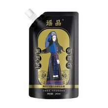 240ml Black Ganoderma Lucidum Polygonum Multiflorum Hair Root Shampoo Gently Clean Improve Frizz Refreshing Oil Control