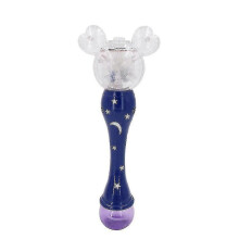 Bubble Machine Electric Bubble Wand Myrkytön ja kestävä musiikillisella Light Fairy Stick Bubble -kuplalla