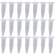 100 STÜCKE 15 ml Labor Mini Kunststoff Reagenzglas Zentrifuge Fläschchen Schnappverschluss 42x11mm Klar
