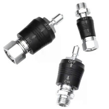 Tauchregleradapter 9/16 Gewindeanschluss mit Ein-/Ausschalter BCD-Ventil Mitteldruckersatz