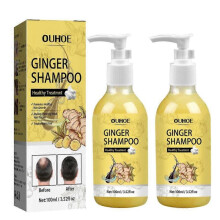 2pcs Unisex Anti Hair Loss Ginger Shampoo Hair Growth Products Shampoo Against Hair Loss Mild Treatment Ginger Shampoo for Hair Loss