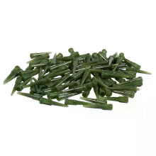 100 Pcs Grün Kunststoff Kegel Pinhead Kleber Flüssigkeit Dispenser Nadeln 14G