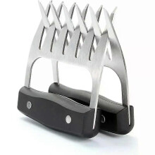 Metall-Fleischzerkleinerer, Bärenklaue, Edelstahl-Fleischgabeln mit Griff, BBQ-Fleischhandler zum Ziehen