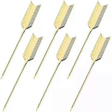 10 Stück Cocktail-Picks in Pfeilform aus Edelstahl, wiederverwendbare Getränke-Picks, Martini-Picks,