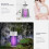 (2pcs,Green)Mosquito Killer Lamp Electric Rechargeable Zapper Bug Fly Insect Trap UV Light 3