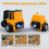 (35 piece set,Yellow)Magnetic Transform Engineering Car Assembled Toys 2