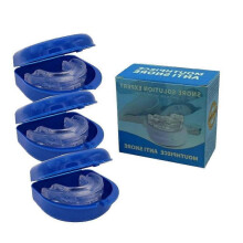 3pcs Adjustable Stop Snoring Mouthpiece Sleep Apnea Guard Bruxism Apnea Anti Snore Pure Anti Grinding Double Layer Aid Snore Sleeping