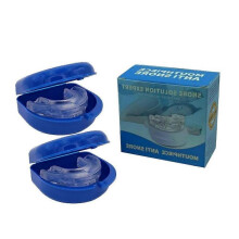 2pcs Adjustable Stop Snoring Mouthpiece Sleep Apnea Guard Bruxism Apnea Anti Snore Pure Anti Grinding Double Layer Aid Snore Sleeping