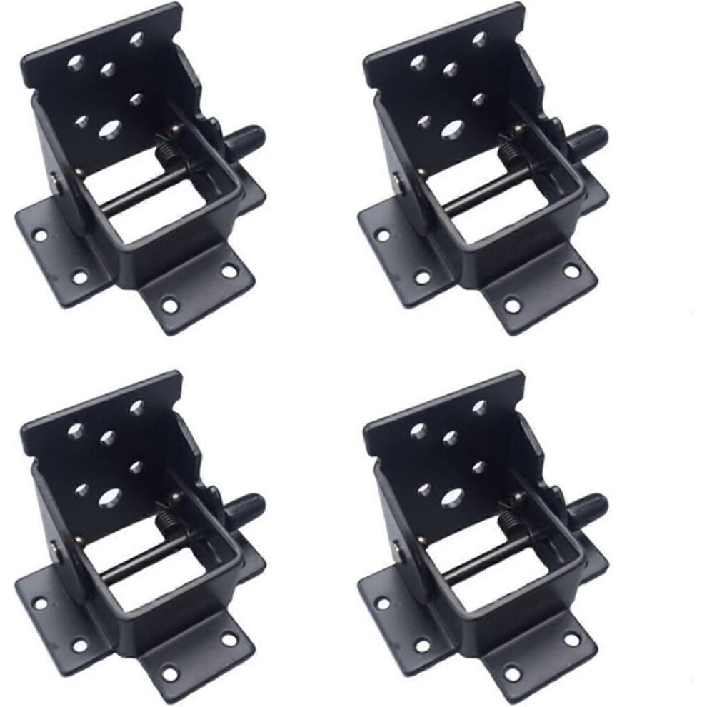 (As Show, One Size) 4Pcs 90 Degree Self-Locking Folding Hinge, Self-Locking Furniture Bra 4632461650027