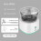(B white)Electric Meat Grinder Food Processor Masher Automatic Stirring Cooking Mixer 1