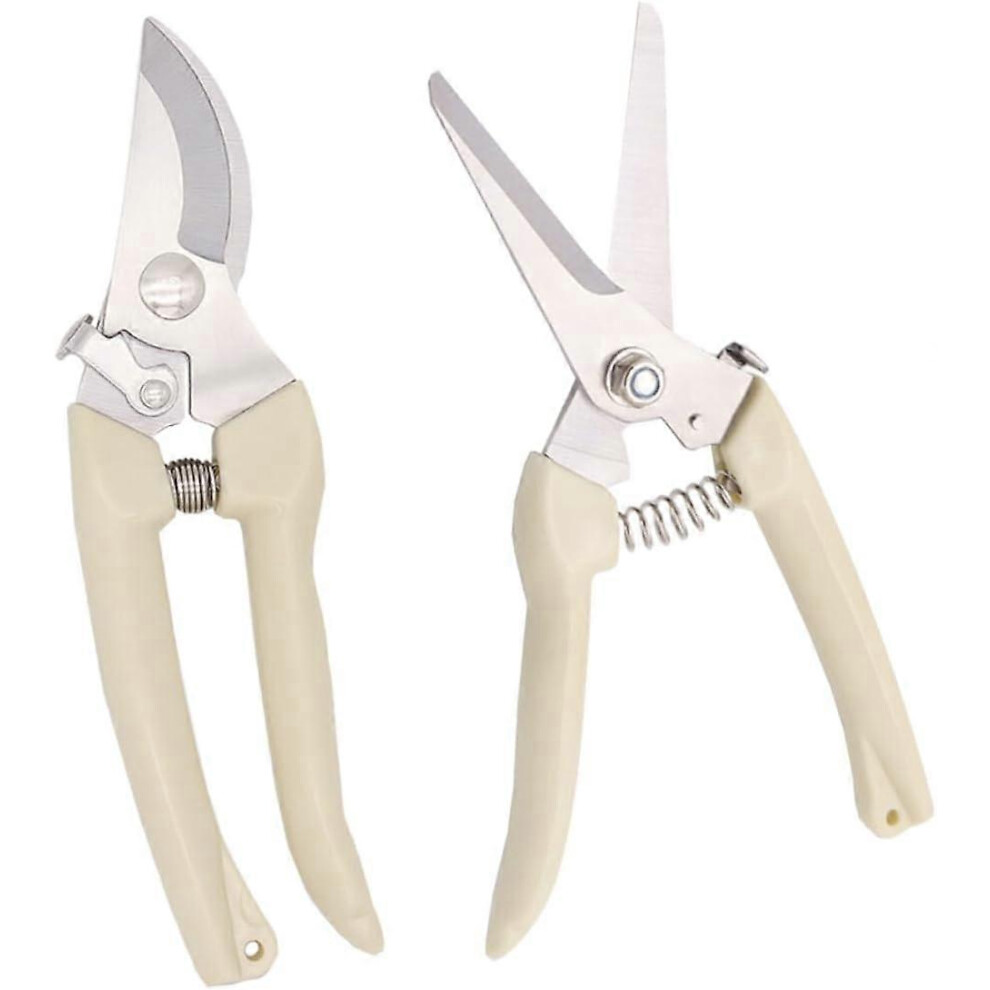 (As show, One size) Garden Pruner 2 Pieces Electric Trimmer Garden Knife Tool Bonsai Scissors Hand Pruner Bonsai Cutter Bush Scissors Cutter Gardening-image-OPC-PHMJNFH-NEW