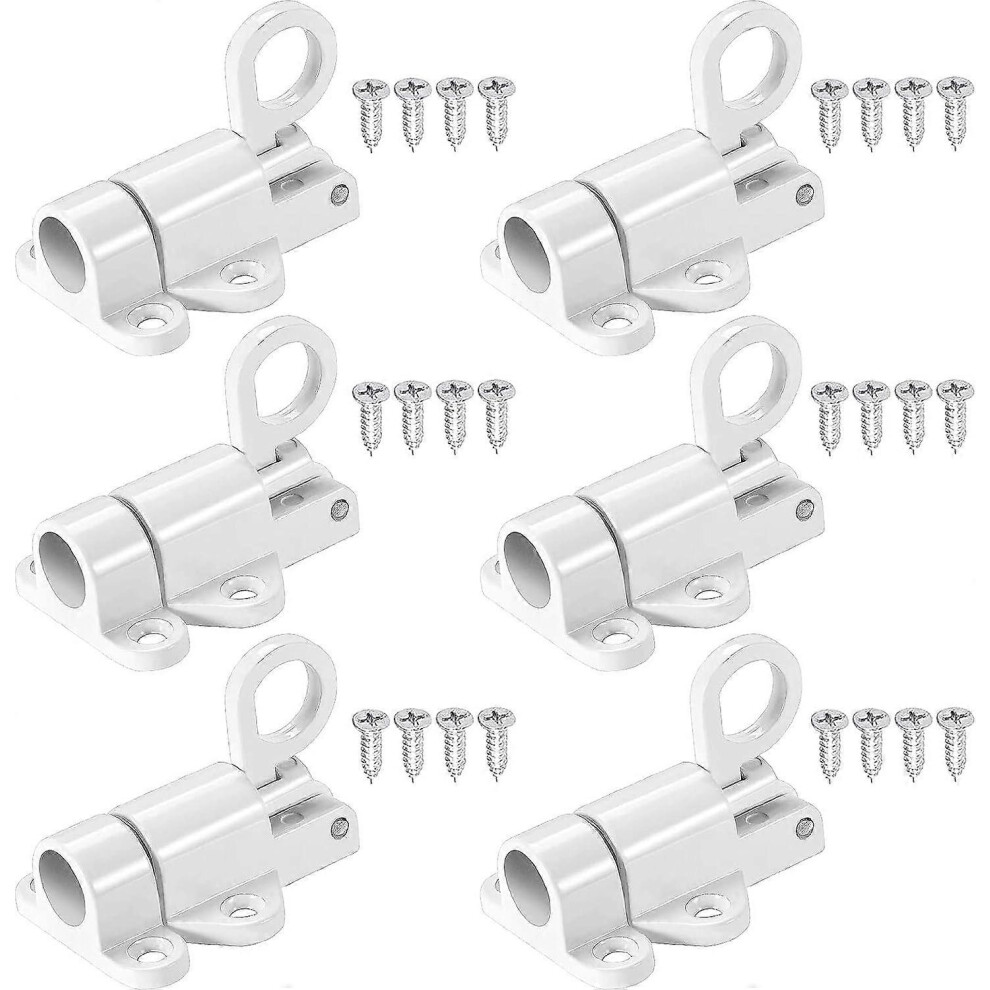 (As Show, One Size) Pieces Automatic Door Latch Door Lock Window Lock With 24 Screws Security Automatic Latches For Window Door Safety Ring 4632461641728