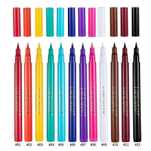 1/12 COLOR Liquid Eyeliner Pen Pencil Long-Lasting Waterproof Sweat Proof