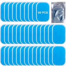 (As show, One size) 60pcs Abs Stimulator Training Replacement Gel Sheet Pads for Abdominal Muscle Trainer, Accessory for Ab Workout Toning Belt