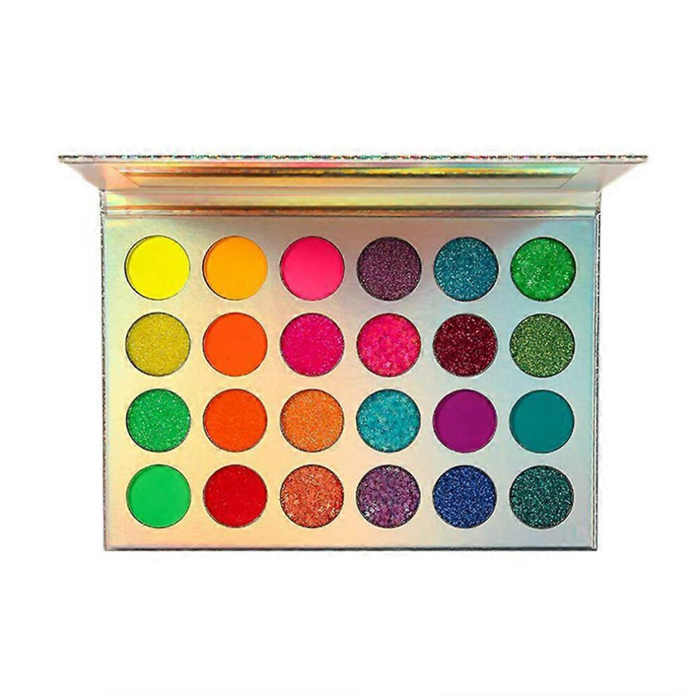 (As show, One size) 24 Color Eyeshadow Palette, Matte Shimmer Eyeshadow Makeup Pallete - Long lasting and High Pigment Silky Powder Eye Shadow