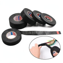 (As show, One size) Car Cable Cloth Fabric Tape Protection Heat-resistant Adhesive Fabric Tape25mm