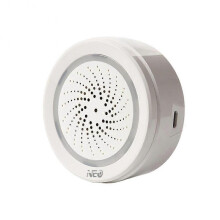 NEO Smart Tuya Wifi Siren Alarm with Temperature Humidity Sensor Compatiable with Echo Google Home Assistant