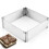 (As show, One size) Stainless Steel Rectangular Pastry Frame Rectangular Expandable Pastry Mold Adjustable Rectangular Cake Mold Rectangular Cake Frame Adjustable Mousse 5