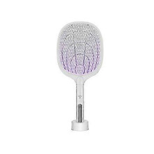(As show, One size) USB Electric Fly Insect Zapper Swatter Bug Mosquito Killer Racket UV Trap Lamp Black