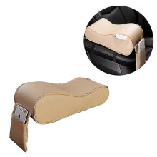 (As show, One size) Universal Car Armrest Box Pad Car Center Console Armrest Pad Arm Rest Seat Box Cushion Vehicle Protective Styling beige