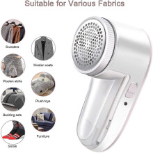 (As show, One size) Fabric Shaver Defuzzer, Rechargeable Lint Remover, Electric Sweater Shaver Pink