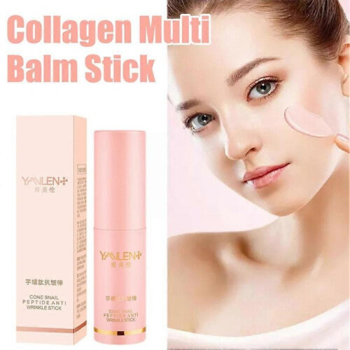 3pcs Collagen Wrinkle Bounce Multi-moisture Balm Stick, Hydrating Moisturizing Stick for Face 1