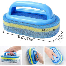 (As show, One size) 2Pcs Swimming Pool Sponge Brush, Sponge Cleaning Brush, Swimming Pool Accessories For Cleaning Dirt On Th