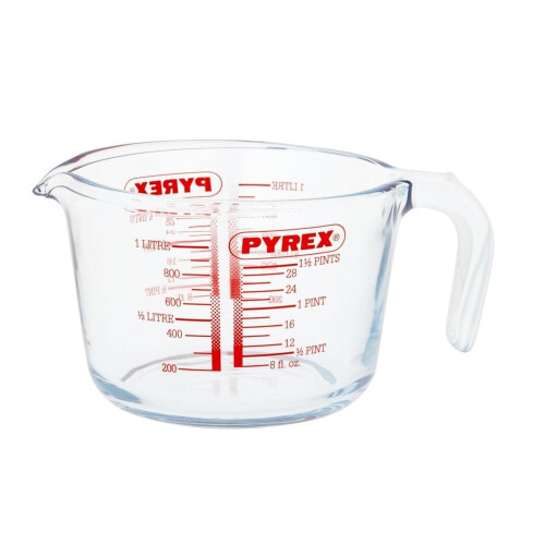 Pyrex 2x Pyrex Large Glass Measuring Jug 1000ml Classic Kitchen Measurement 1