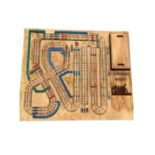 Cribbage Wars Board Game,2024new Wooden Cribbage Board Game Set