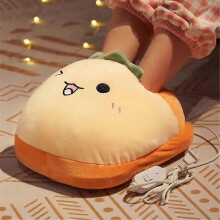 (A05 Toast Mouth) Winter Electric Warm Pad Plug Type Foot Warmer Feet Heated Mat Shoes Heater Soft Plush Heating Pad Warmer Cushion Massage