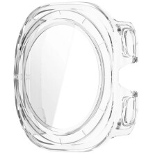 (Transparent) Rugged Glass Screen Protector Case Cover For Samsung Galaxy Watch Ultra 47MM