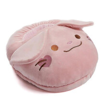 (B02 Big Eared Cat) Winter Electric Warm Pad Plug Type Foot Warmer Feet Heated Mat Shoes Heater Soft Plush Heating Pad Warmer Cushion Massage