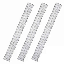 GTBL 3 Stück 84 Zoll Metall Unregelmäßigen Kanten Lineal Kanten Lineal Für Karte Machen Scrapbooking